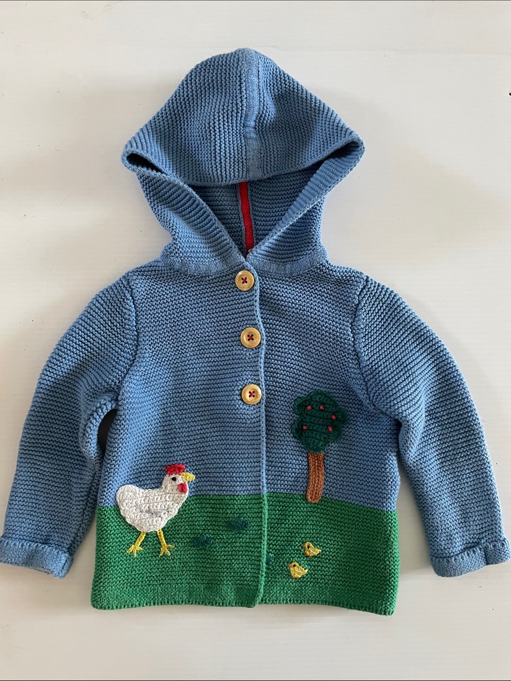 Baby Boden Boys Girls Cardigan Size 18-24 Month Knit Texture Three Button